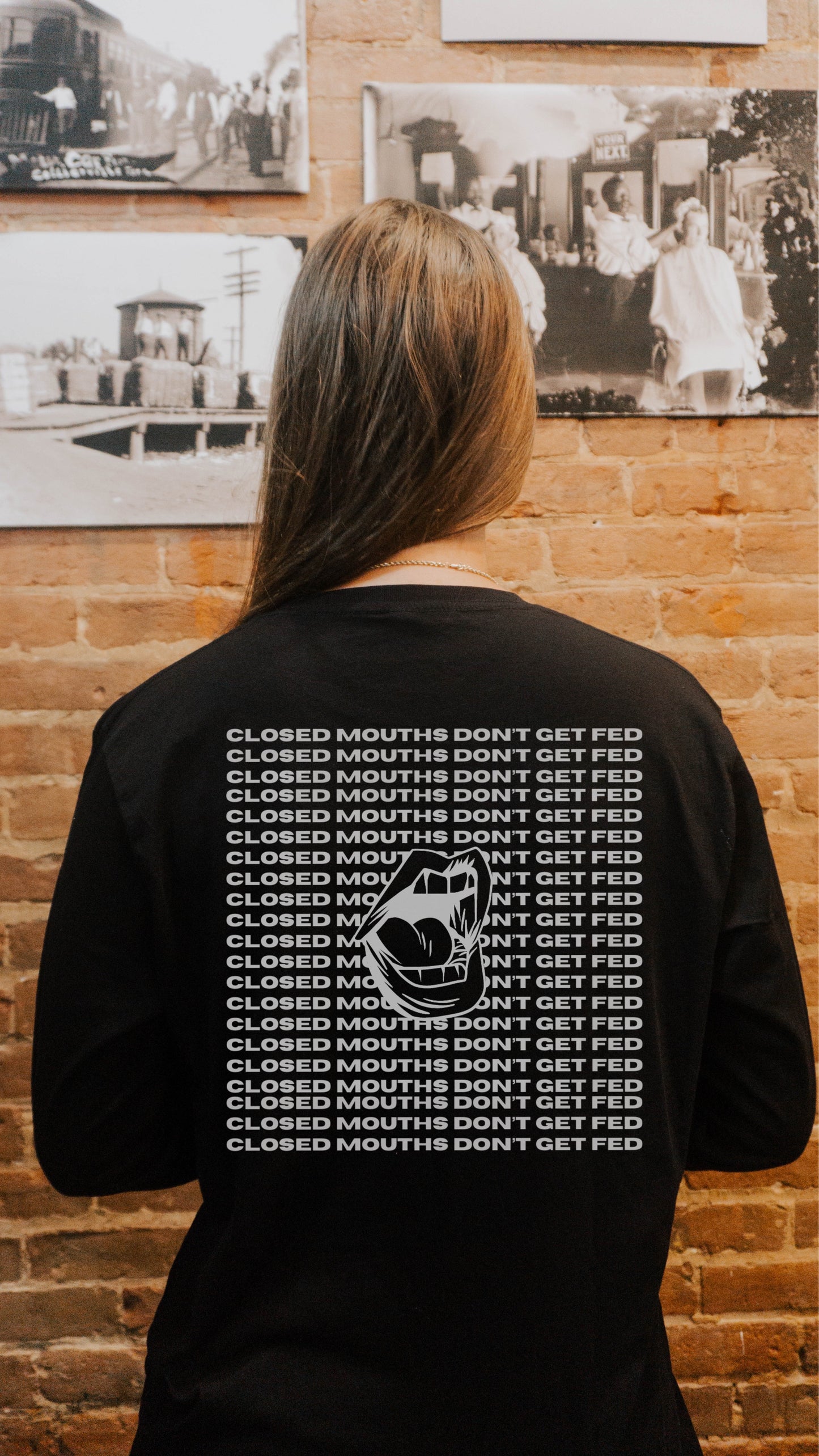 Closed Mouths Don't Get Fed Long Sleeve - Unisex