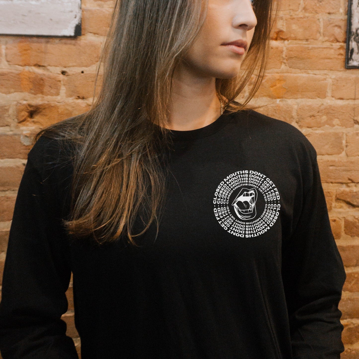 Closed Mouths Don't Get Fed Long Sleeve - Unisex