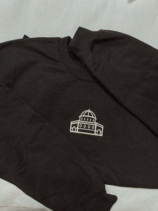 Masjid Al-Aqsa Embroidered Crewneck