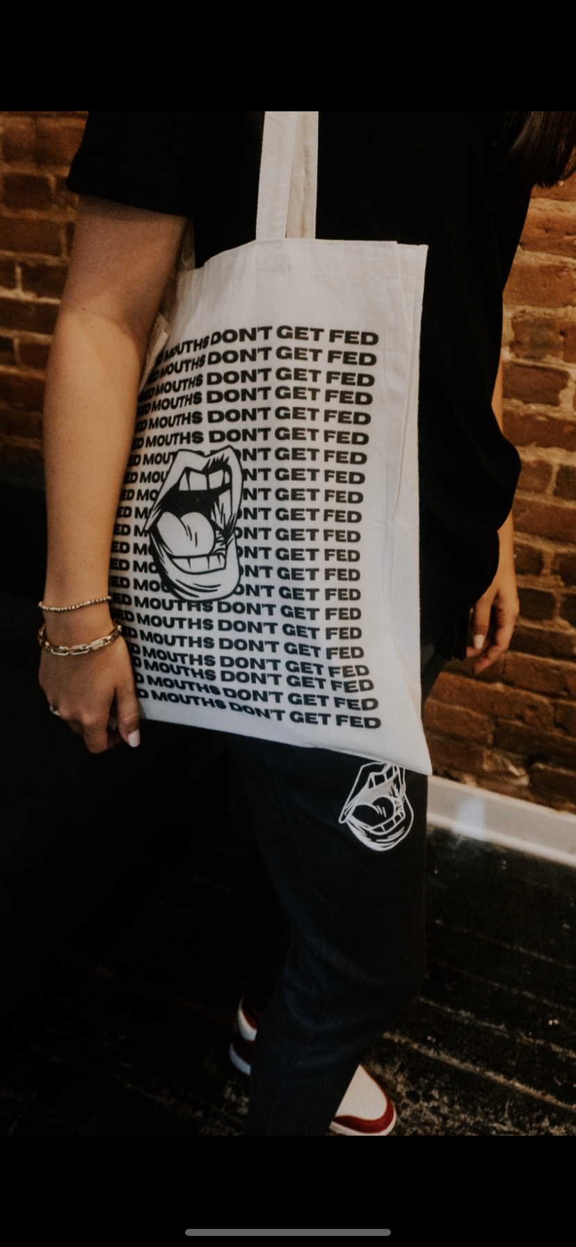 Closed Mouths Don't Get Fed Tote Bag