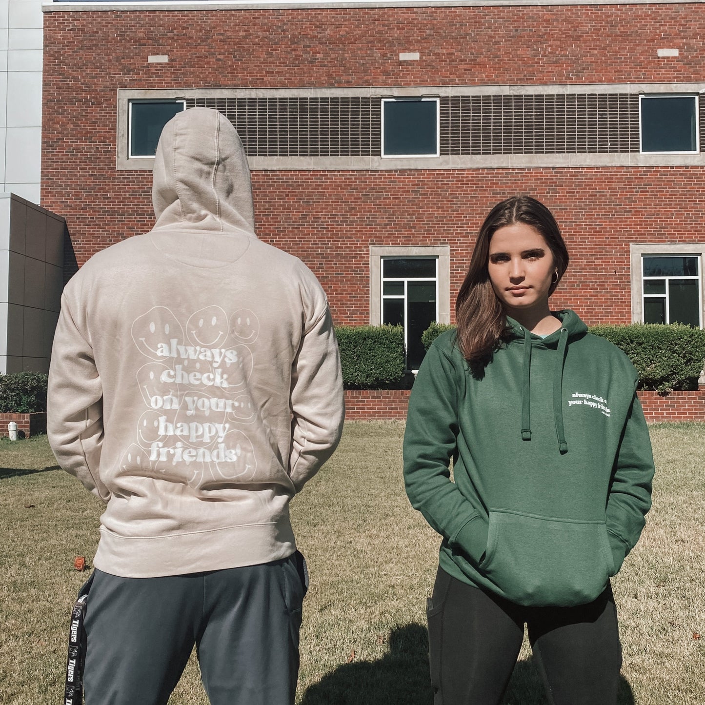 Always Check on Your Happy Friends Hoodie - Unisex