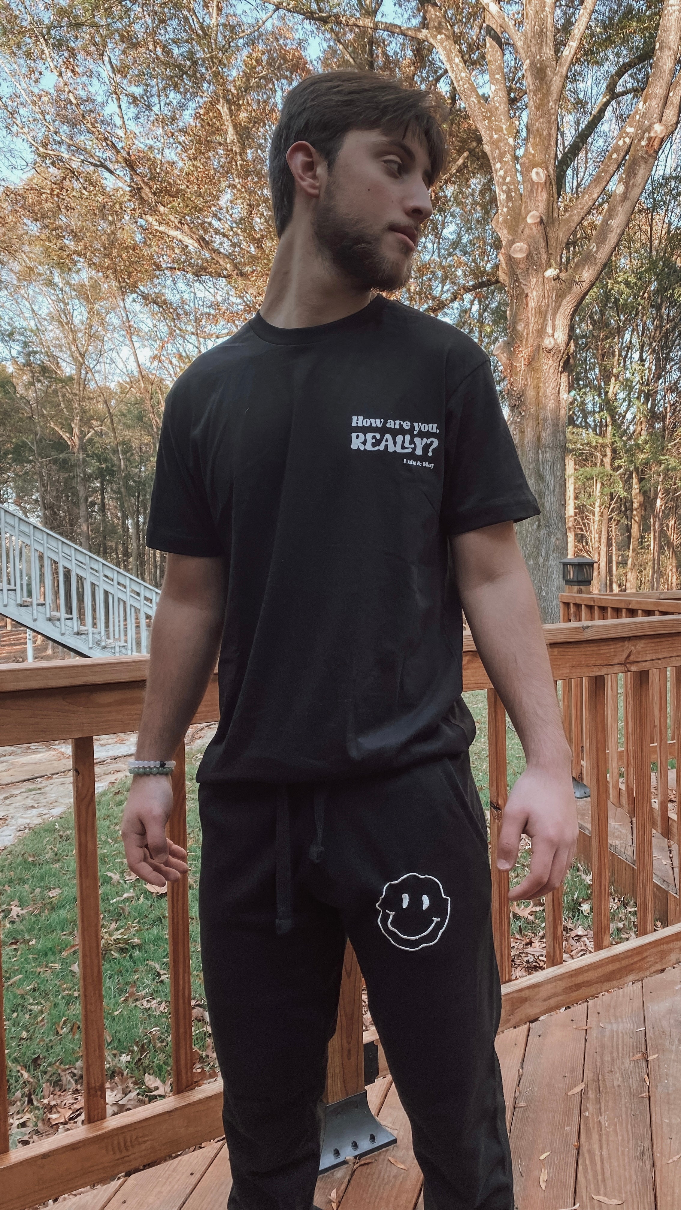 Distorted Smile Sweatpants - Unisex