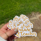 Future Teacher Floral Sticker| Yellow Daisy Teacher Sticker | weatherproof die-cut stickers |  3 x 1.5"