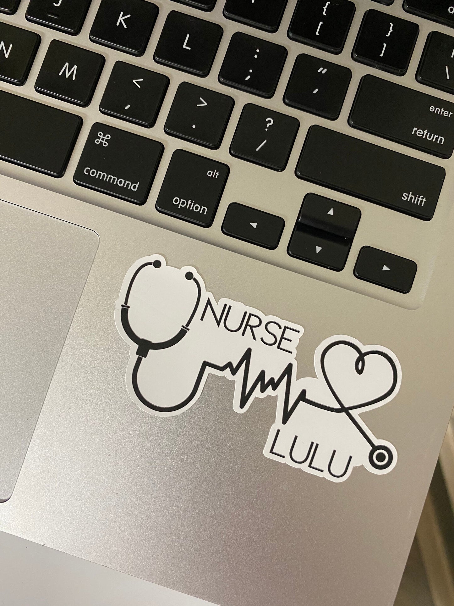 Custom Nurse Name Sticker | Nurse Custom Sticker | Future Nurse Sticker | weatherproof die-cut stickers |  1.5 x 3"