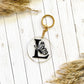 Butterfly Letter Acrylic Keychain | Custom Letter Keychain | Elegant Custom Letter Keychain | Butterfly Keychain |Custom Acrylic Keychain