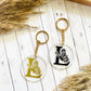 Butterfly Letter Acrylic Keychain | Custom Letter Keychain | Elegant Custom Letter Keychain | Butterfly Keychain |Custom Acrylic Keychain