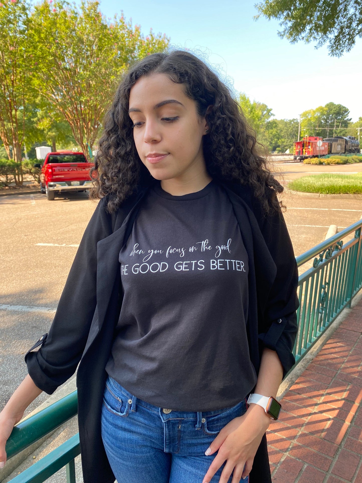 When you focus on the good, the good gets better T-shirt - Unisex HTV - 100% organic Cotton T-Shirt - Positive Quote T-shirt - Fall Fashion