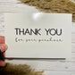 Small Business Thank you Cards - 5 x 7 - Lulu & May
