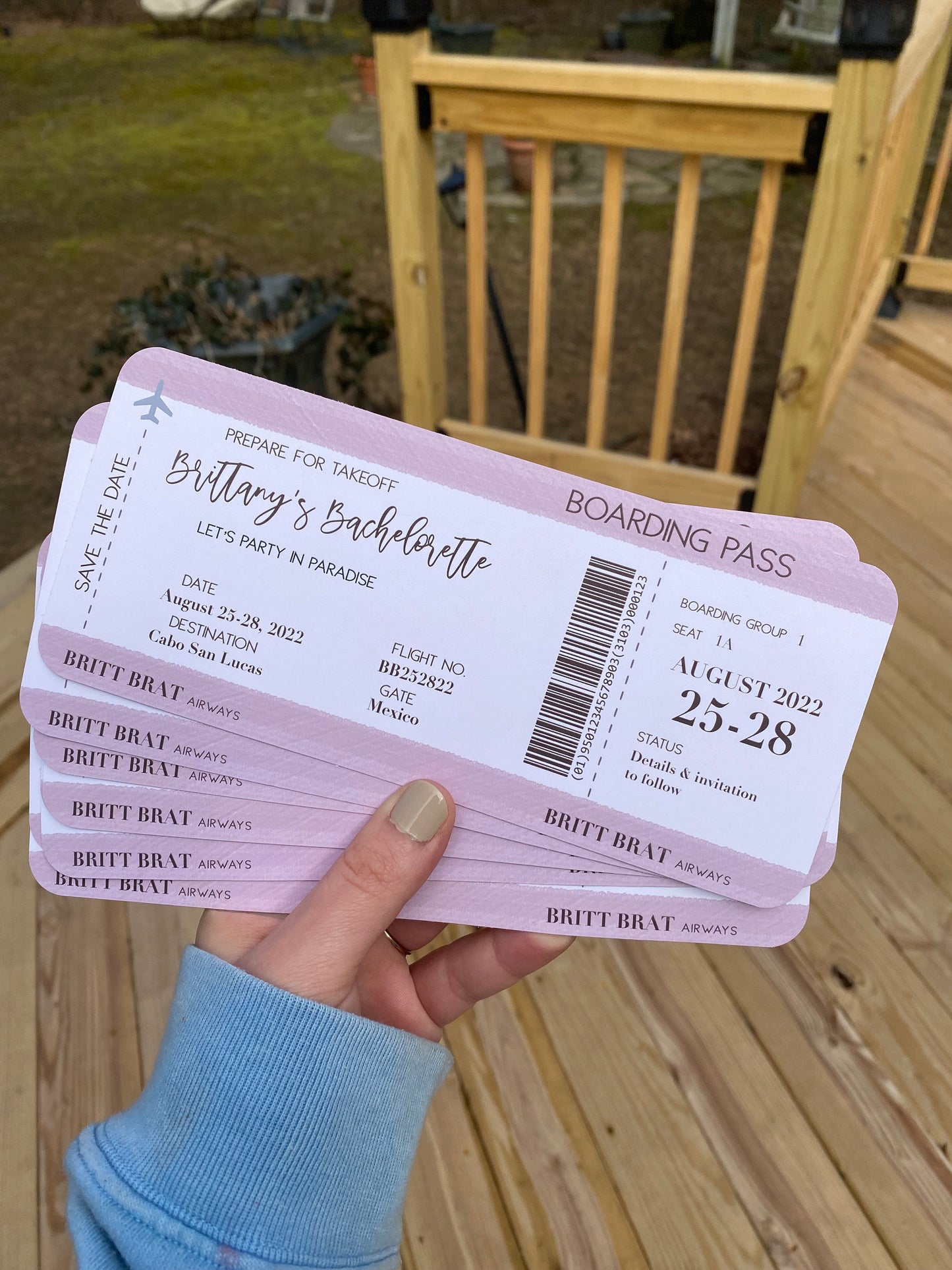 Digital Save the Date Boarding Pass DIGITAL FILE - Boarding Pass Wedding Invitations | Custom Destination wedding invitation